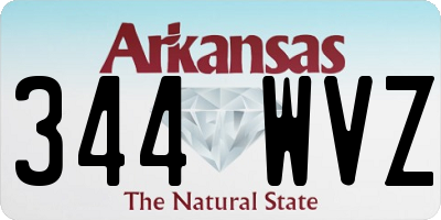 AR license plate 344WVZ