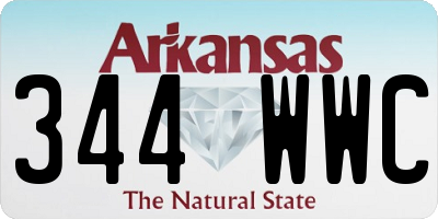 AR license plate 344WWC