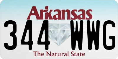 AR license plate 344WWG