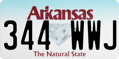 AR license plate 344WWJ