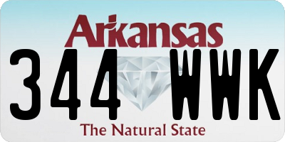 AR license plate 344WWK