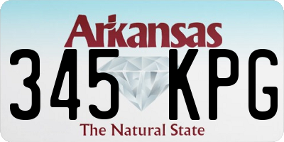 AR license plate 345KPG