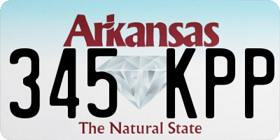 AR license plate 345KPP