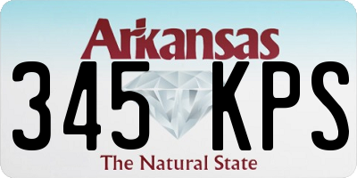 AR license plate 345KPS