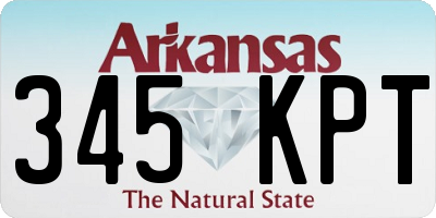 AR license plate 345KPT