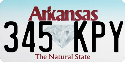 AR license plate 345KPY