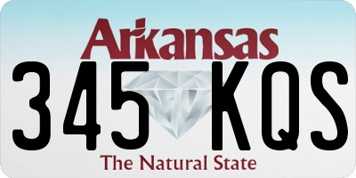 AR license plate 345KQS