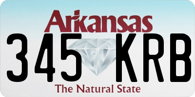 AR license plate 345KRB