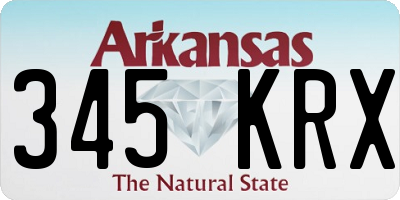 AR license plate 345KRX