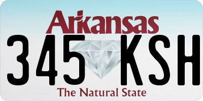 AR license plate 345KSH