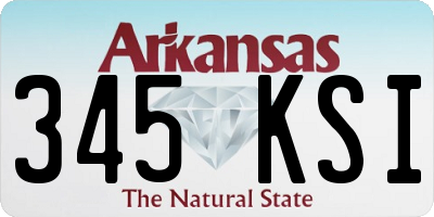 AR license plate 345KSI