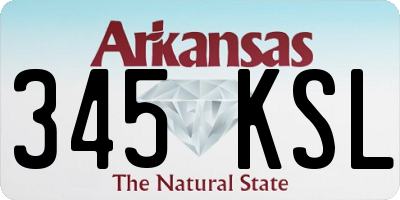 AR license plate 345KSL