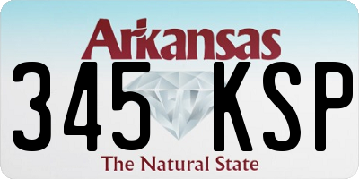 AR license plate 345KSP
