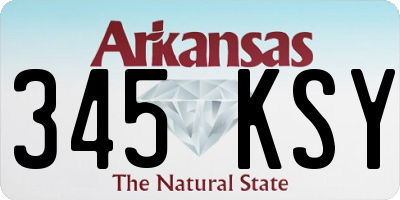 AR license plate 345KSY