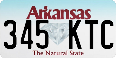 AR license plate 345KTC
