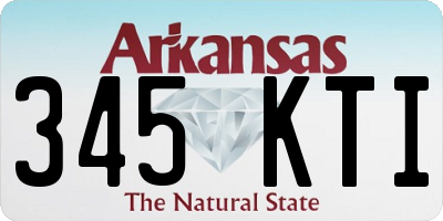 AR license plate 345KTI
