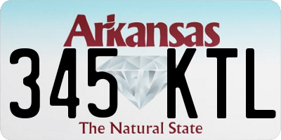AR license plate 345KTL