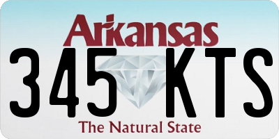 AR license plate 345KTS