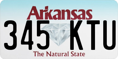AR license plate 345KTU