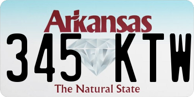 AR license plate 345KTW