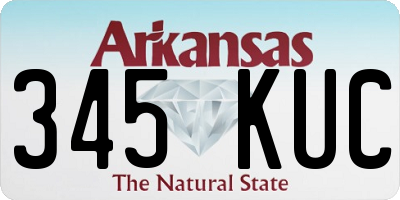 AR license plate 345KUC