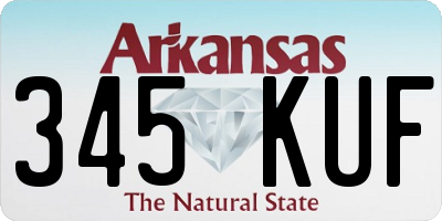 AR license plate 345KUF