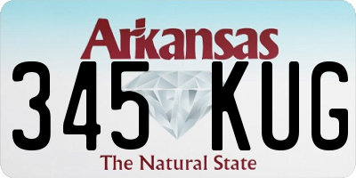 AR license plate 345KUG