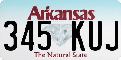 AR license plate 345KUJ