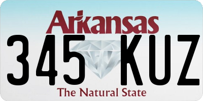 AR license plate 345KUZ