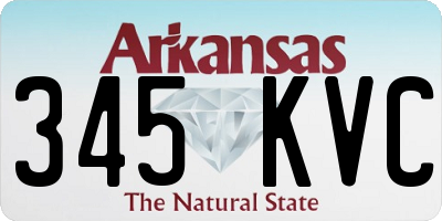 AR license plate 345KVC
