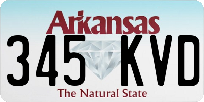 AR license plate 345KVD