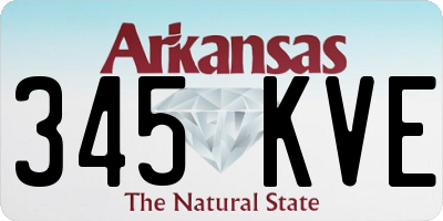 AR license plate 345KVE
