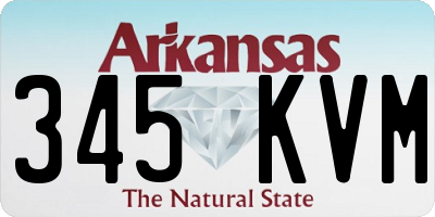 AR license plate 345KVM