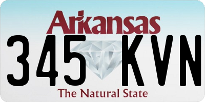 AR license plate 345KVN