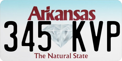 AR license plate 345KVP