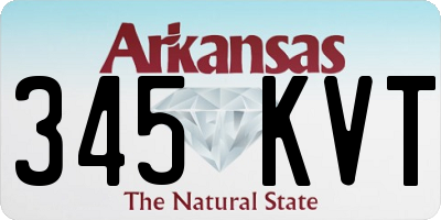 AR license plate 345KVT