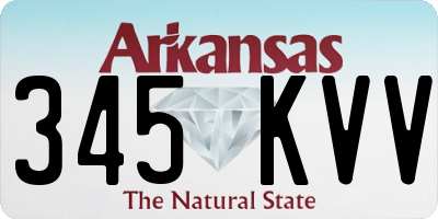 AR license plate 345KVV