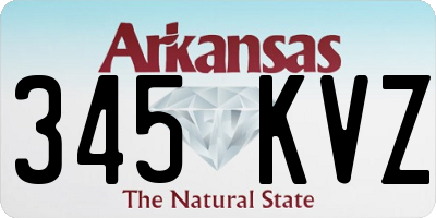 AR license plate 345KVZ