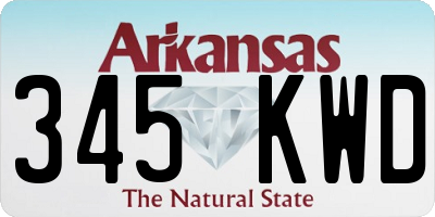 AR license plate 345KWD