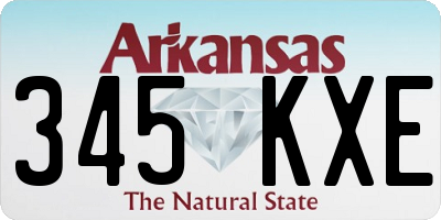 AR license plate 345KXE