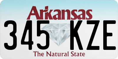 AR license plate 345KZE