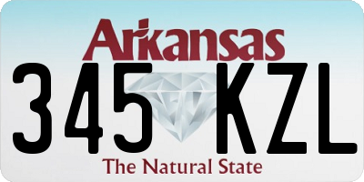 AR license plate 345KZL