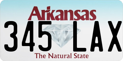 AR license plate 345LAX