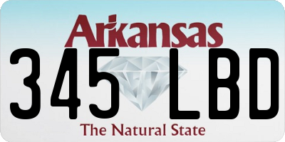 AR license plate 345LBD