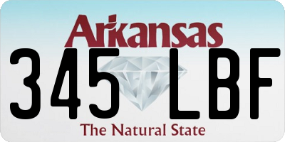 AR license plate 345LBF