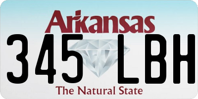 AR license plate 345LBH