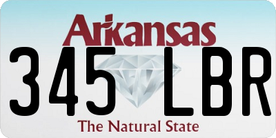 AR license plate 345LBR