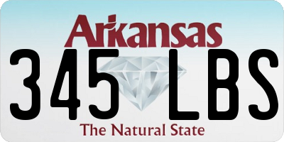 AR license plate 345LBS
