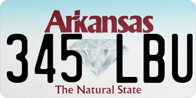 AR license plate 345LBU