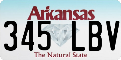 AR license plate 345LBV